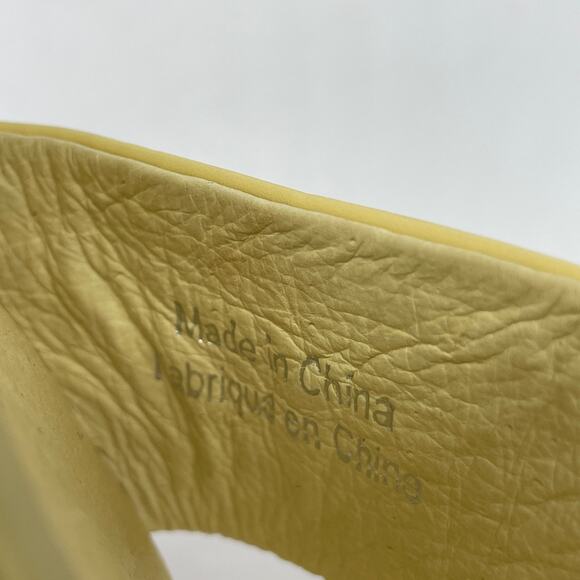 Jeffrey Campbell Women's Yellow Square Toe Mule Heels Size 7 - Picture 10 of 15